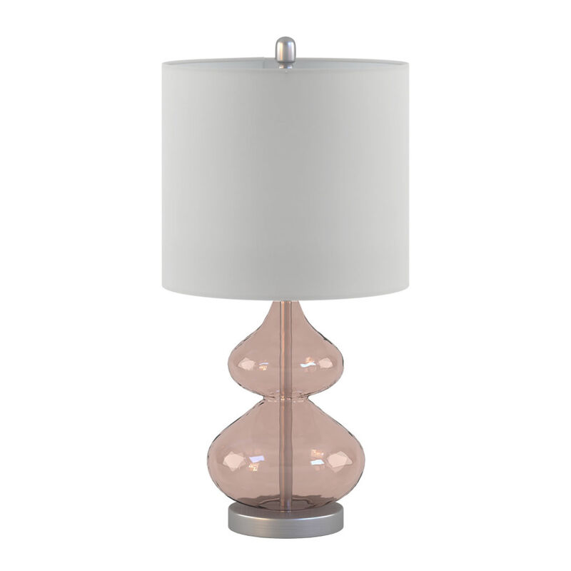 Ellipse Curved Glass Table Lamp, Set Of 2