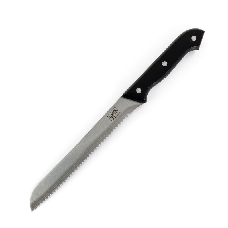 Gibson Home Wildcraft 15 Piece Stainless Steel Cutlery Set with Pine Wood Cutting Board