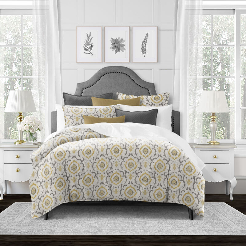6ix Tailors Fine Linens Tandoori Gold Coverlet Set
