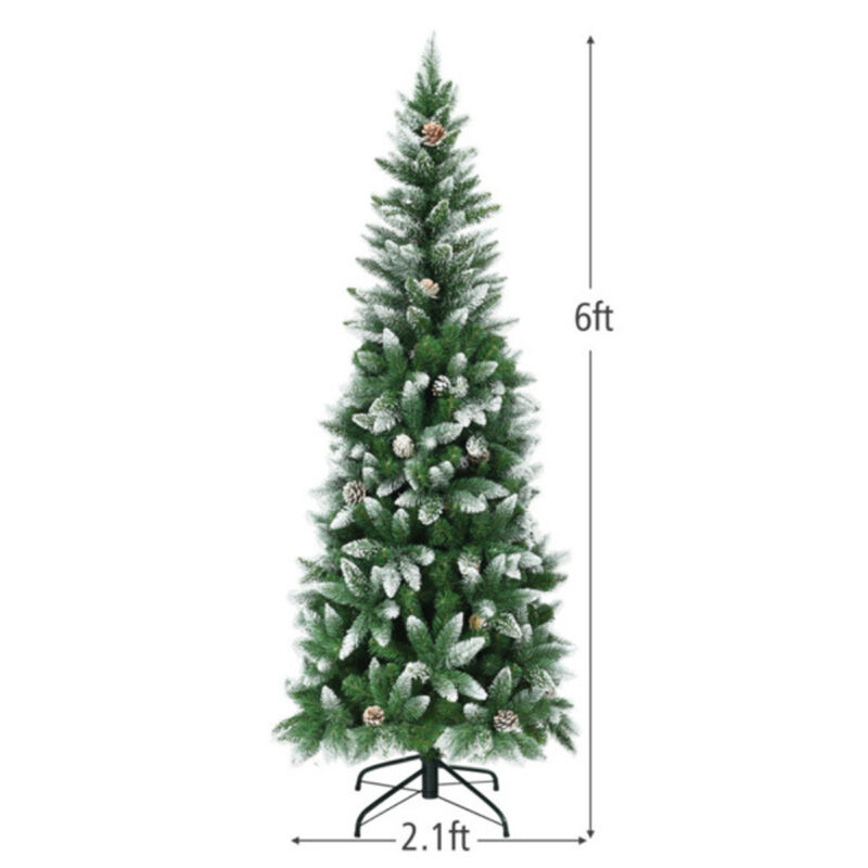 Artificial Tree with Pine Cones for a Rustic Holiday Look