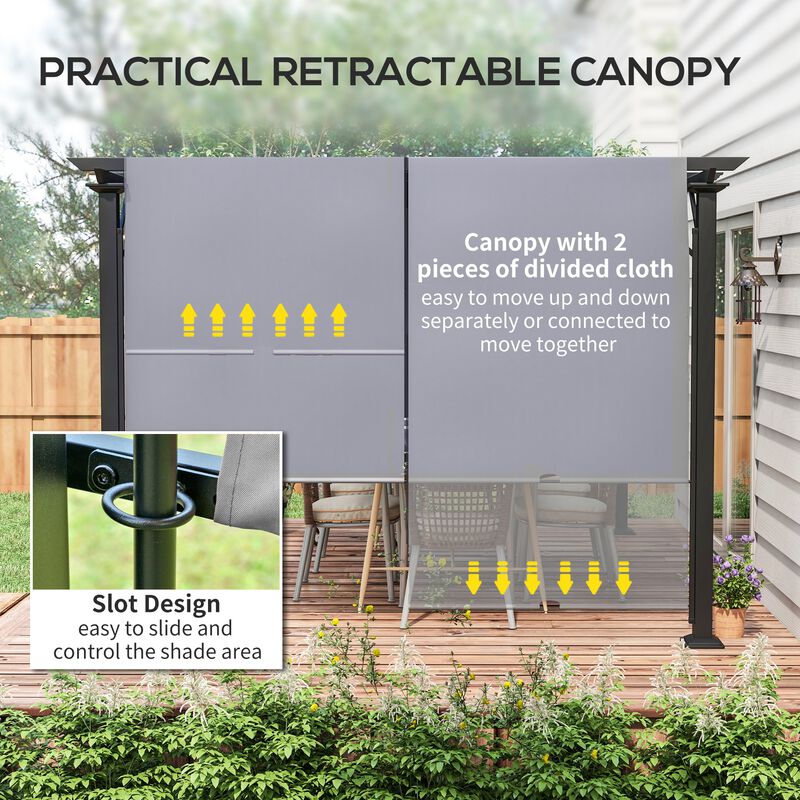 Deck & Backyard 12' x 10' Cabana w/ Steel Frame with Stakes & Unique Design