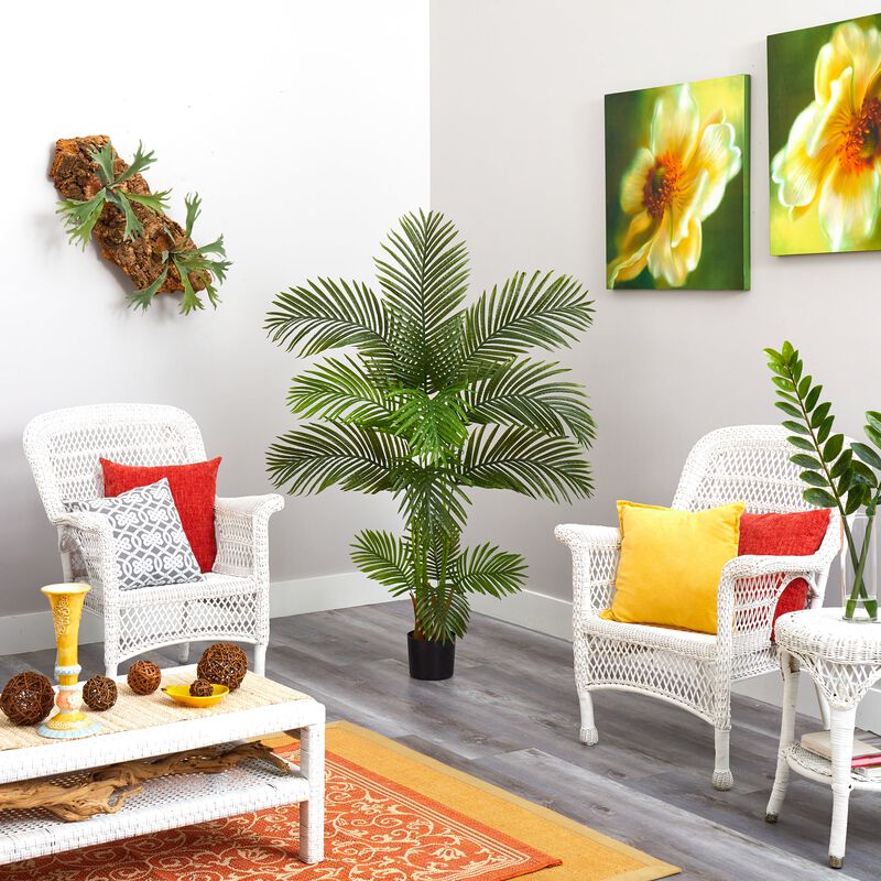 Hivvago 5 Feet Areca Palm Artificial Tree