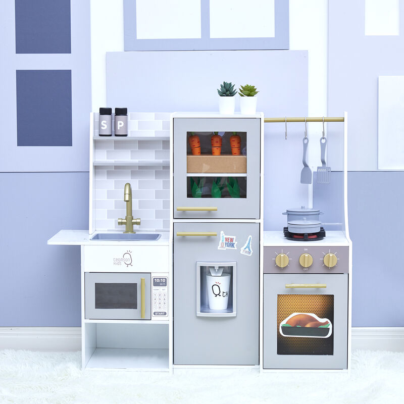 Teamson Kids - Little Chef Lyon Modern Play Kitchen - Grey