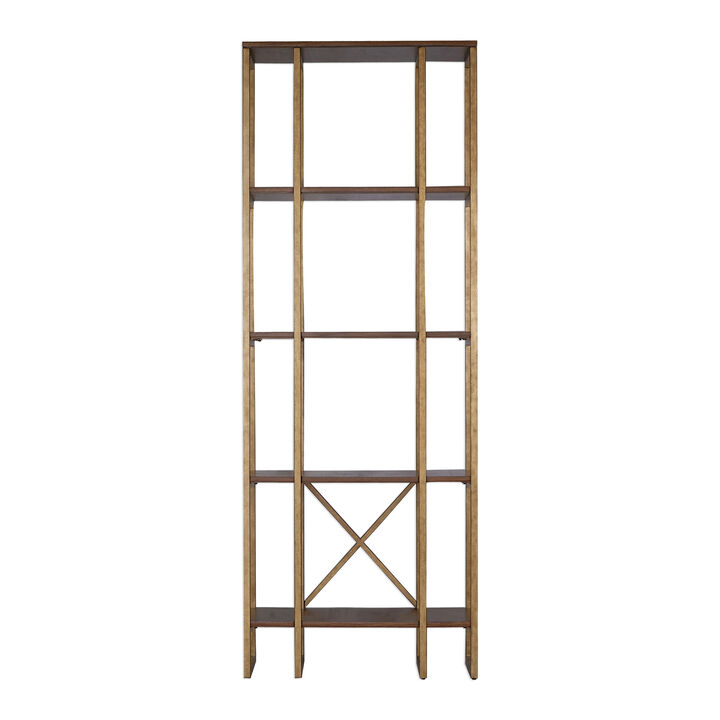 Karishma Antique Gold Etagere
