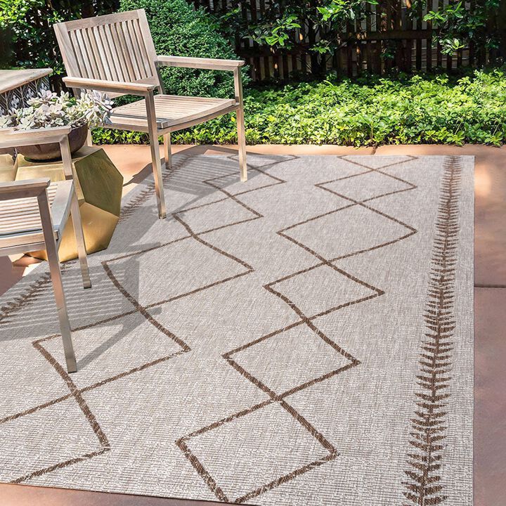 Derya Tribal Diamond Trellis Indoor/Outdoor Area Rug