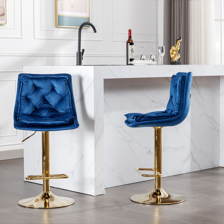 Chrome Swivel Bar Stools Set