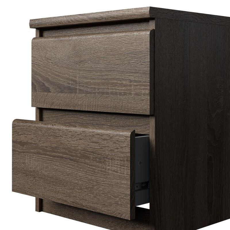 Tvilum Scottsdale 2 Drawer Nightstand, Truffle