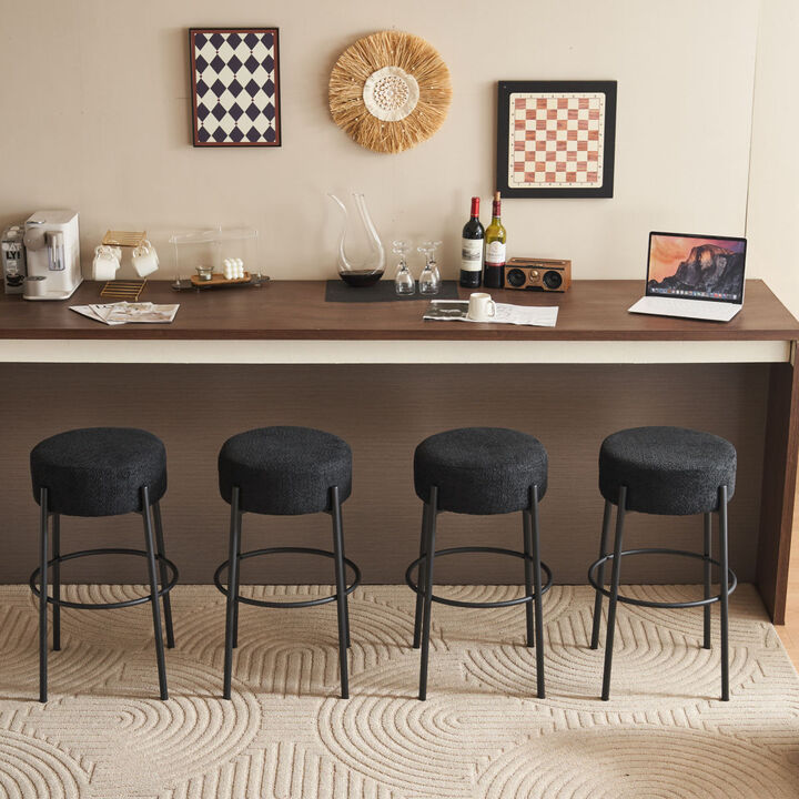 Set of 2 Contemporary 30" High Bar Stools