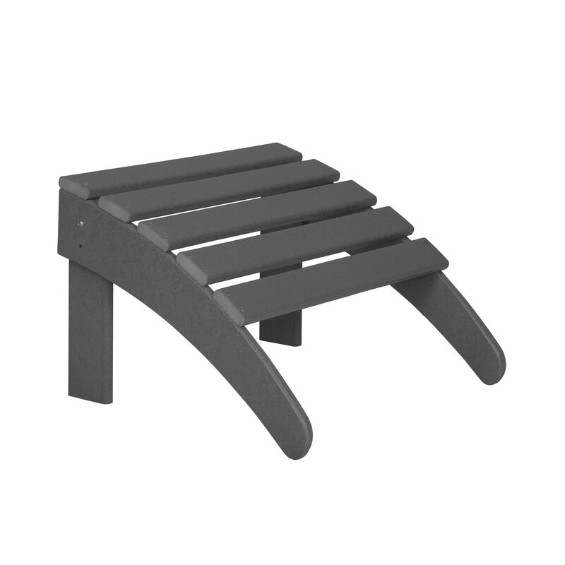 WestinTrends 4-Piece Folding Adirondack Chair With Footrest Ottoman Set