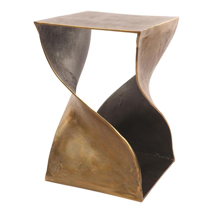 Twist Antique Brass Accent Table - Contemporary Collection, Belen Kox