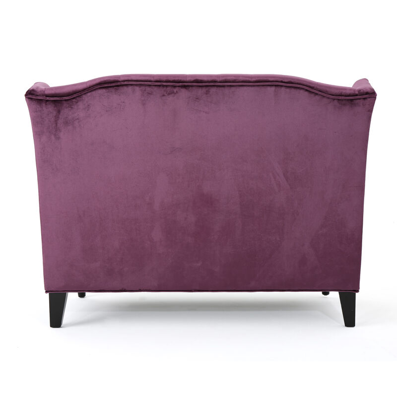 Merax Modern Velvet Loveseat Sofa