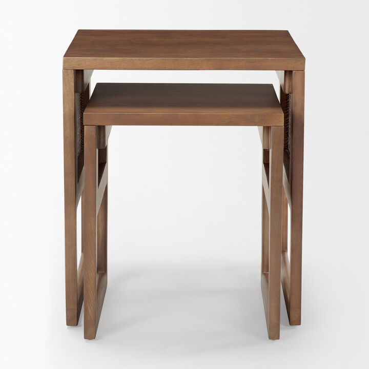 Grier Brown Nest Accent Table