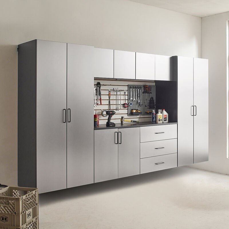 Astro Series 32 in. W x 79 in. H x 20 in. D Metal Wall Mounted Storage Cabinet