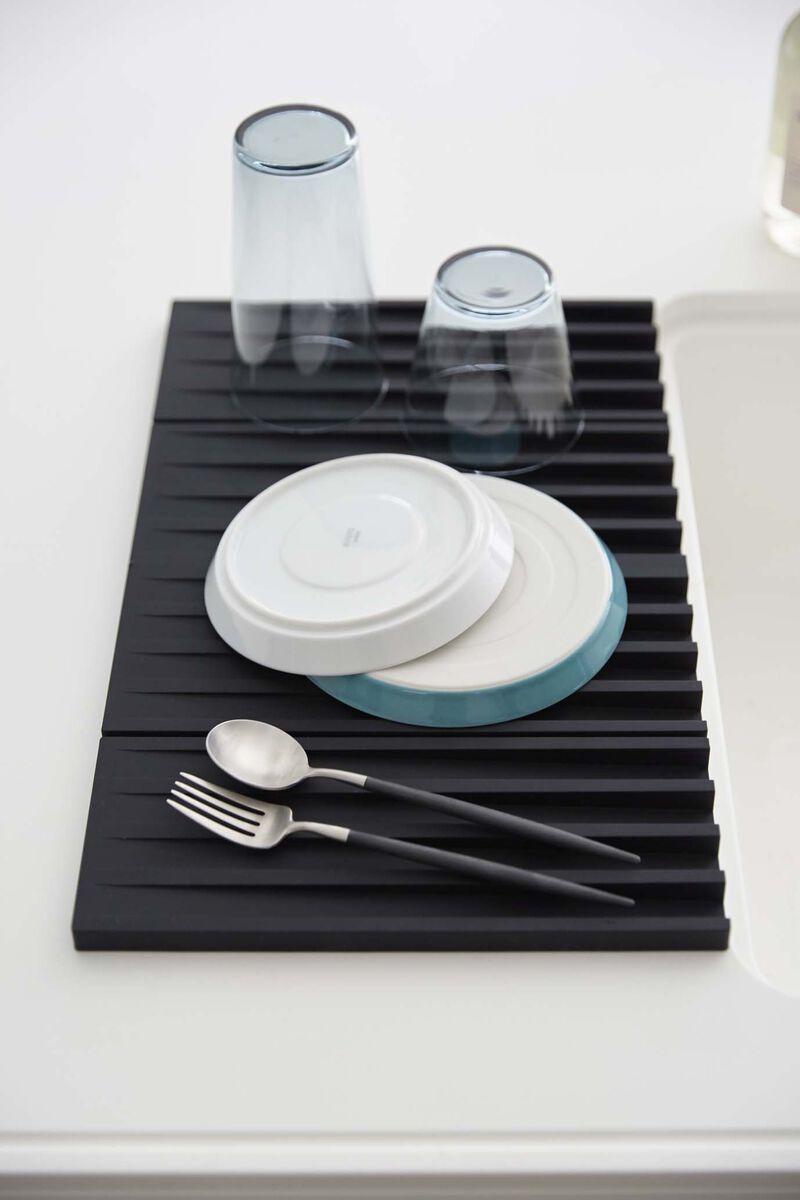 Folding Dish Drainer Mat