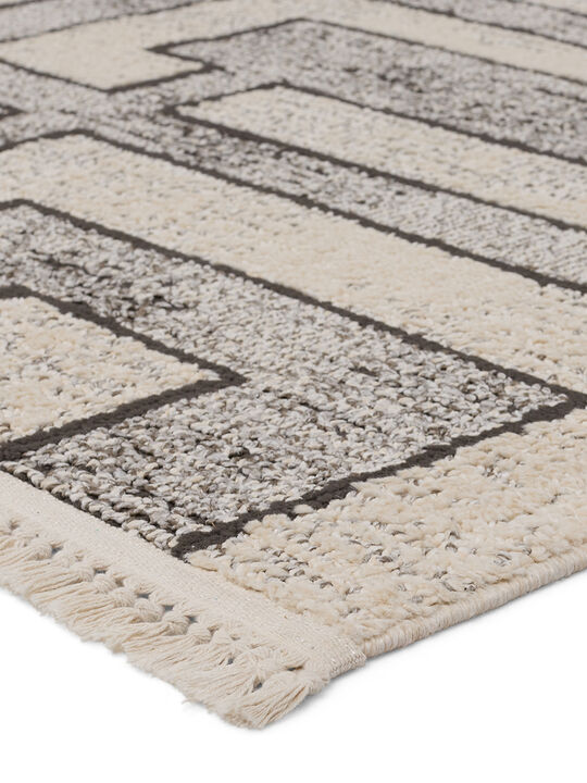 Lore Bungalow Gray 3' x 8' Runner Rug