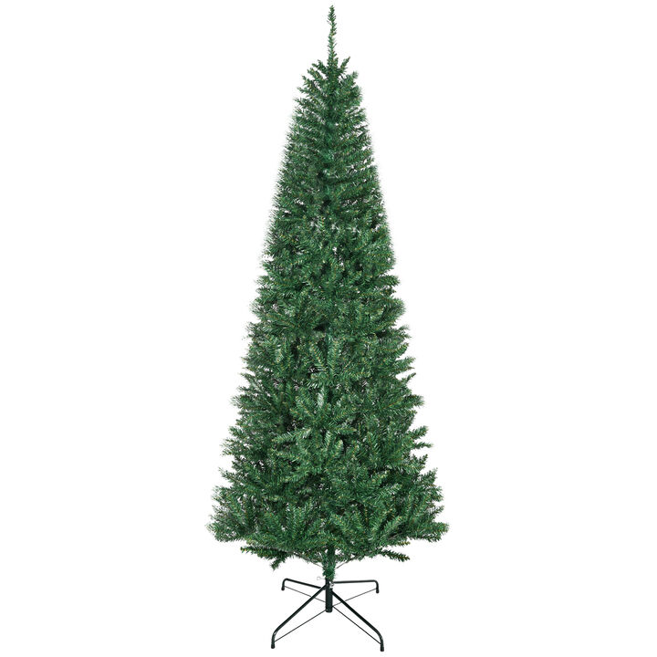 Slim Christmas Tree with Stand, Pencil Tree, 7' Artificial Fir, Green