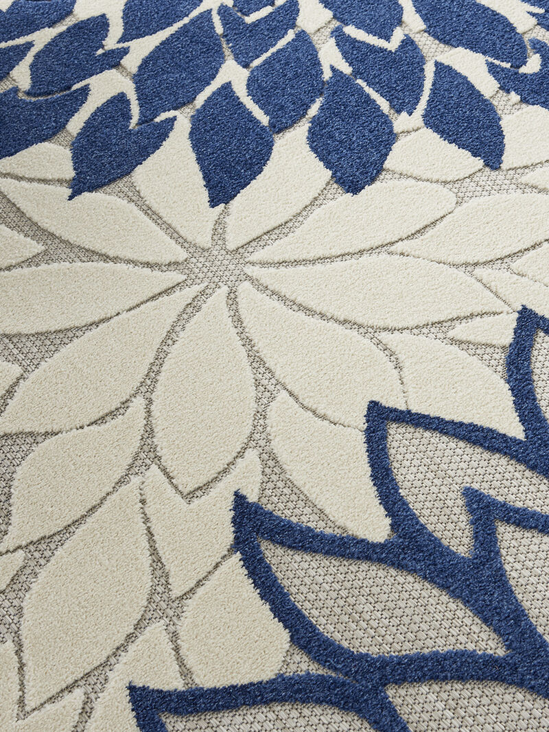 Aloha ALH05 Ivory/Navy 6' x 9' Rug