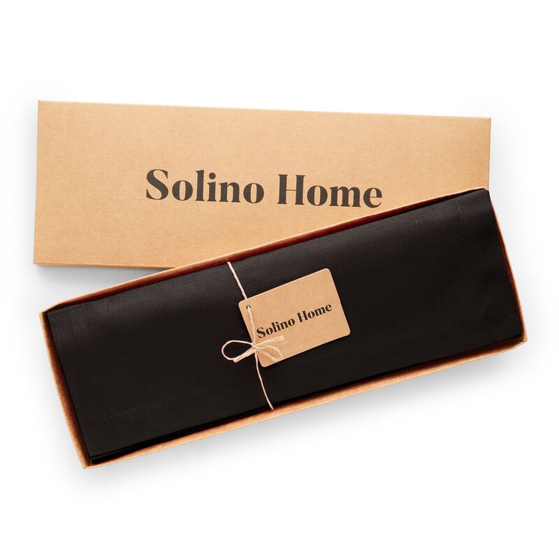 Solino Home Cotton Linen 14 x 19 Inch Placemats Set of 4 | Dru - Cotton Linen Plain