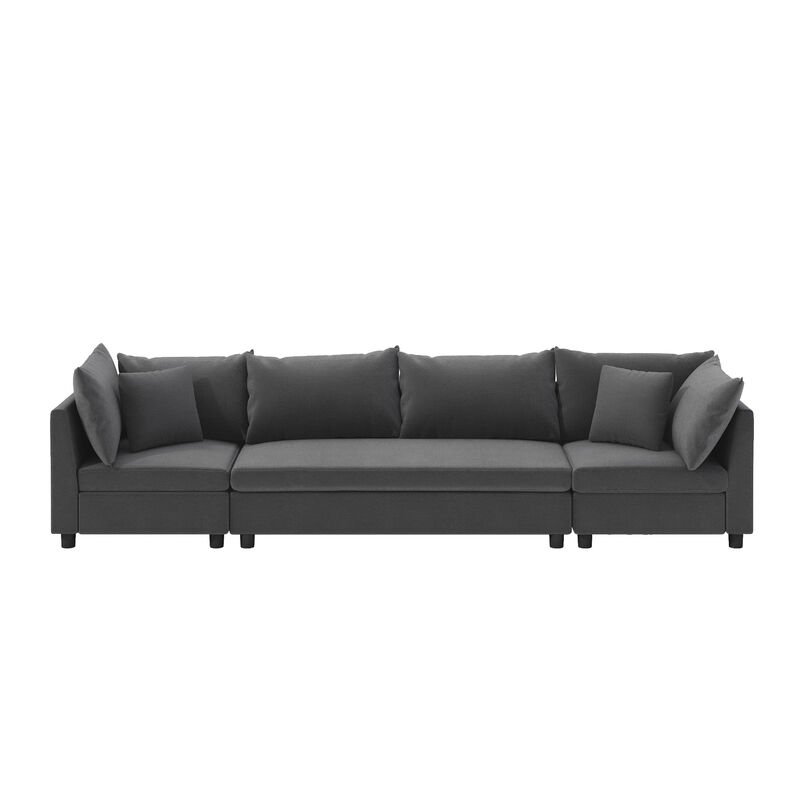 Merax Modern 4 Seats Chenille Sectional Sofa