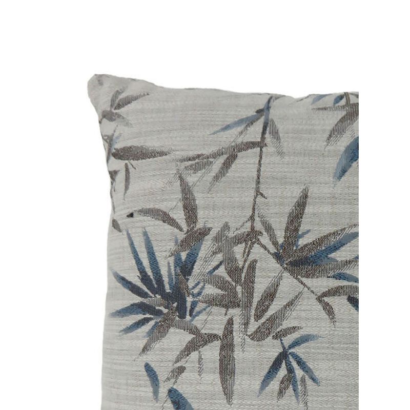 Contemporary Style Set of 2 Throw Pillows, Blue-Benzara