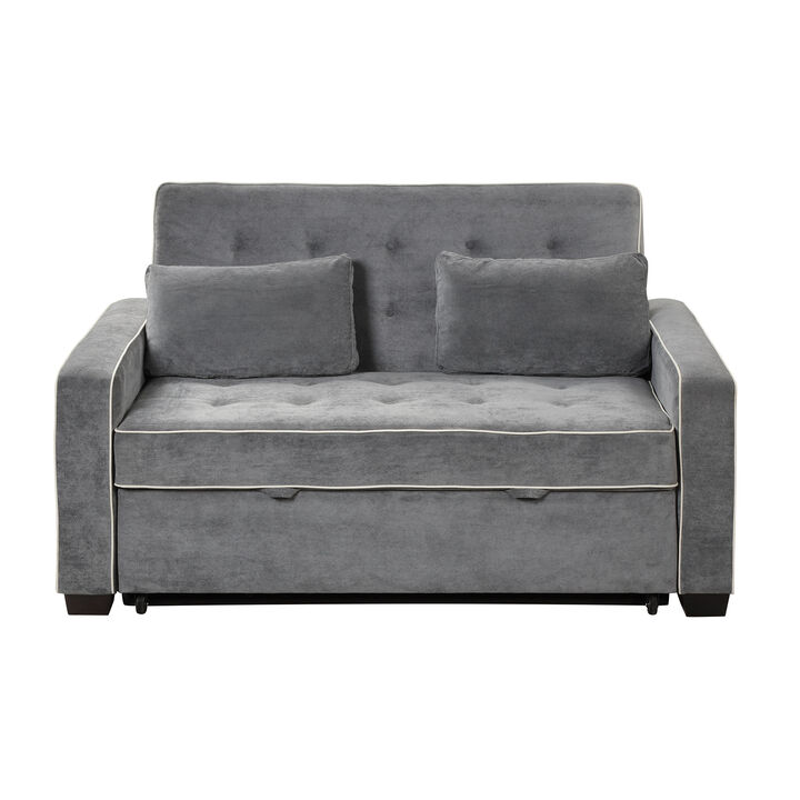 Merax Pull Out Sleeper Sofa Bed with Dual USB Charging Port
