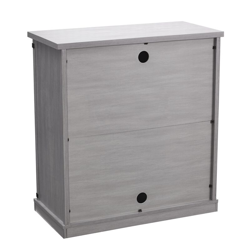 FESTIVO 32" Compact TV Stand for 40" TVs w/ Barn Door Design