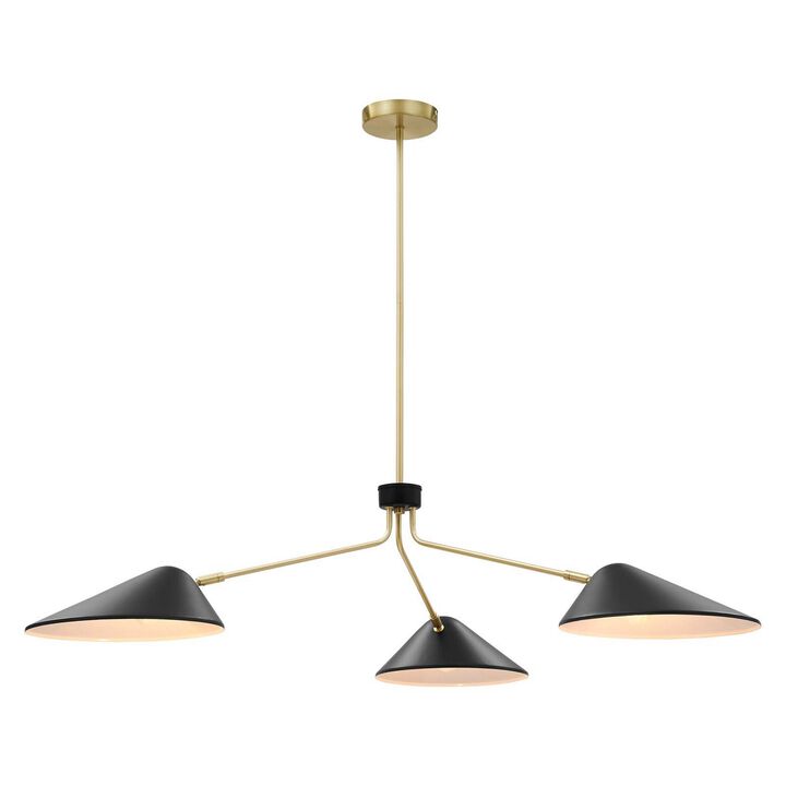 Journey 3-Light 14" Arm Pendant-Benzara