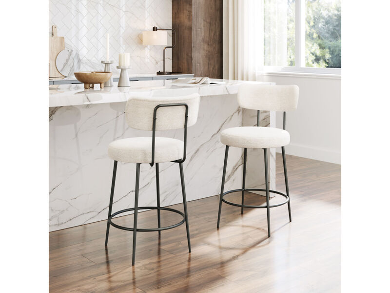Blanca Counter Stool (Set of 2) Ivory