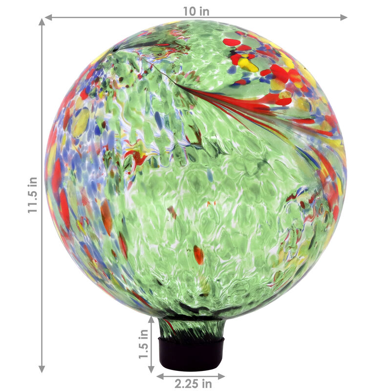 Sunnydaze Glass Gazing Globe- 10 in