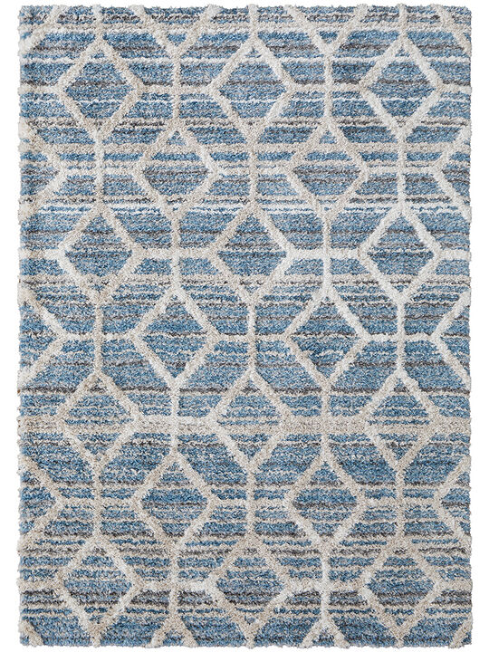Mynka 39ICF Blue/Ivory 4' x 6' Rug
