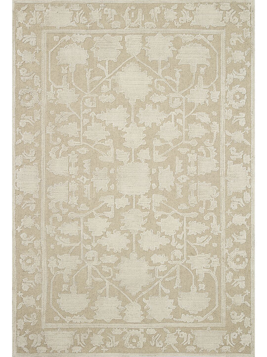Gloria GLO01 Natural/Ivory 3'6" x 5'6" Rug