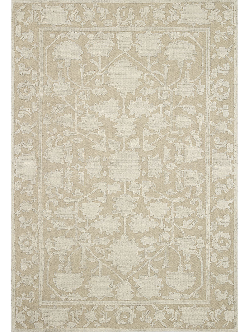 Gloria GLO01 Natural/Ivory 3'6" x 5'6" Rug