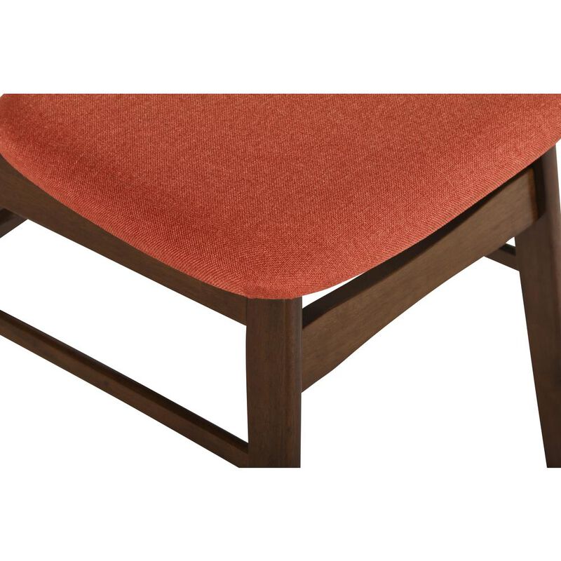 New Classic Furniture Furniture Morocco Dining Chair with Cushion- Set of 2- Orange