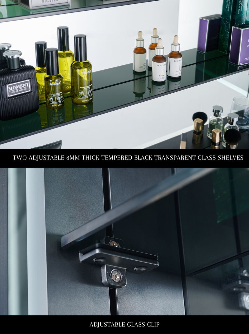 Pagani 48 in. x 32 in. LED Mirror Cabinet with Defogger, Dimmer, Magnifier & USB outlet