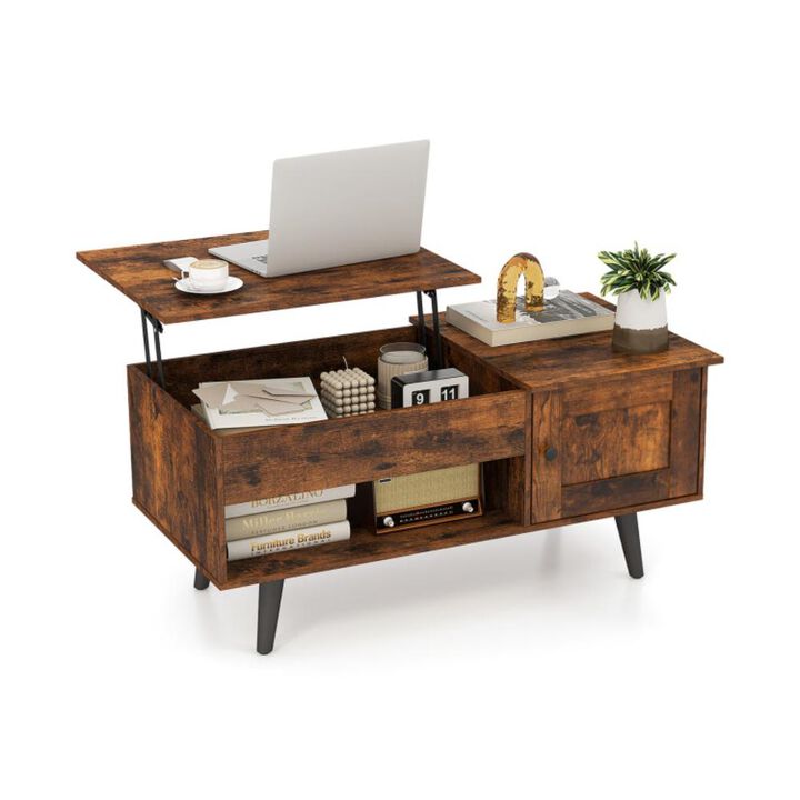 Hivvago Lift Top Coffee Table with Storage and Hidden Compartment