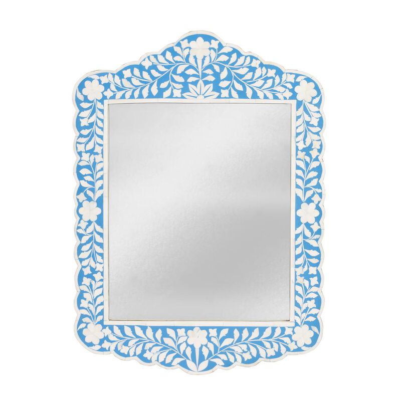 Blue Bone Wall Mirror, Belen Kox