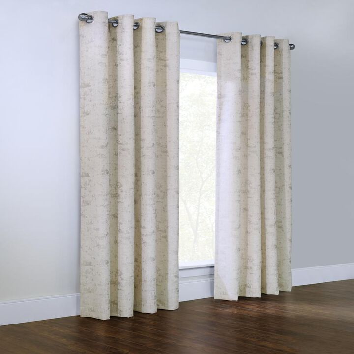 Habitat Tuscani Light Filtering Effortless Provide Daytime Privacy Grommet Curtain Panel for Home or Office 54" x 84" Natural