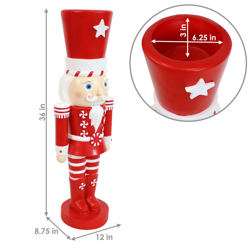 Sunnydaze Alfonso the Noble Indoor and Outdoor Nutcracker Statue - 36 in