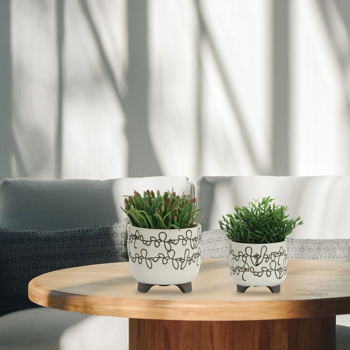 Scribble Foot Planter