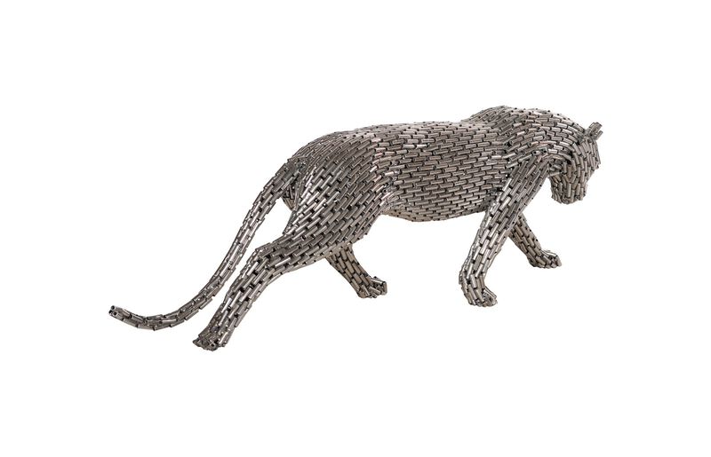 Panther Pipe Small Sculpture Walking