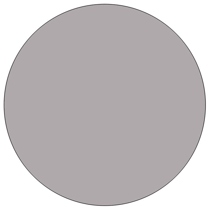 Flash Furniture Wren 48'' Round Grey Thermal Laminate Activity Table - Height Adjustable Short Legs