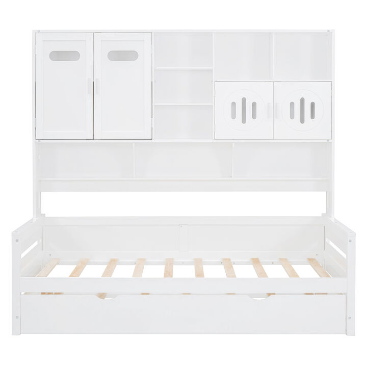 Merax Storage Daybed Bed with Trundle