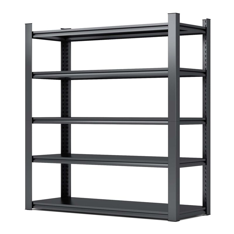 5-Tier Storage Shelving Unit Adjustable Heavy-Duty Garage Shelf & Industrial Utility Rack for Organization