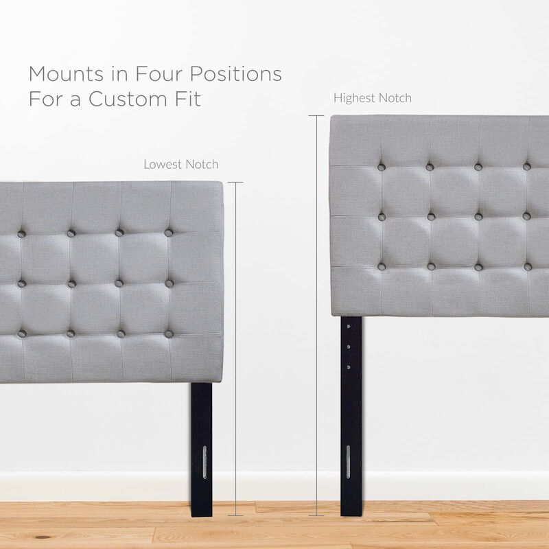 Modway - Tinble Queen Upholstered Fabric Headboard Sky Gray