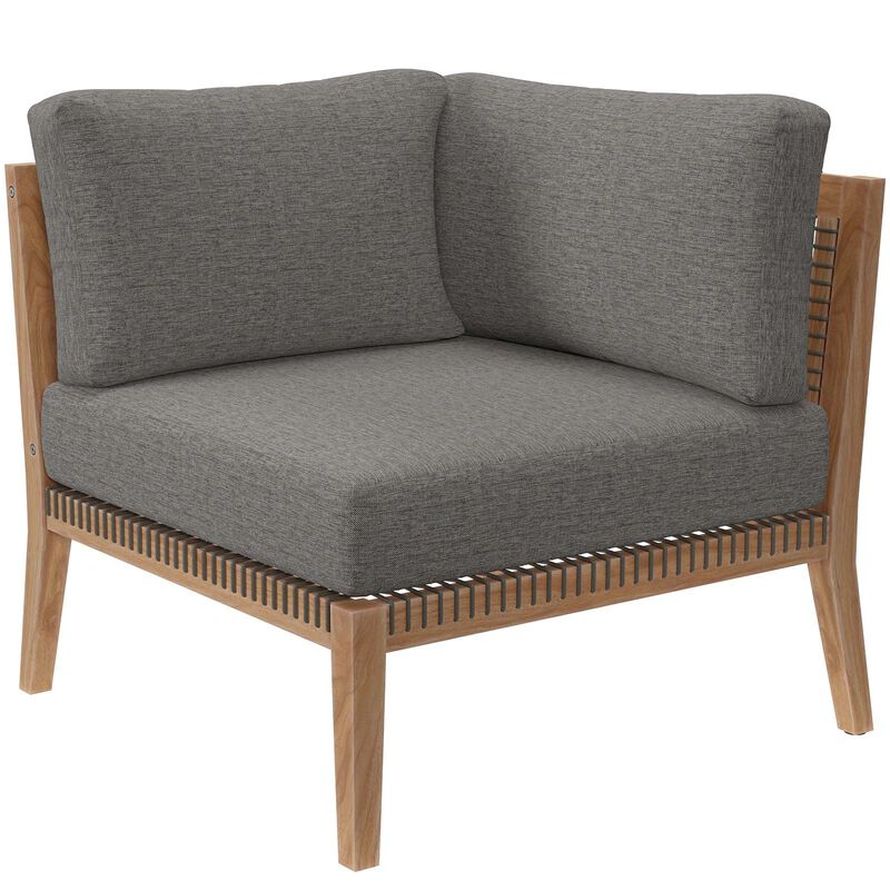 Modway - Clearwater Outdoor Patio Teak Wood Loveseat