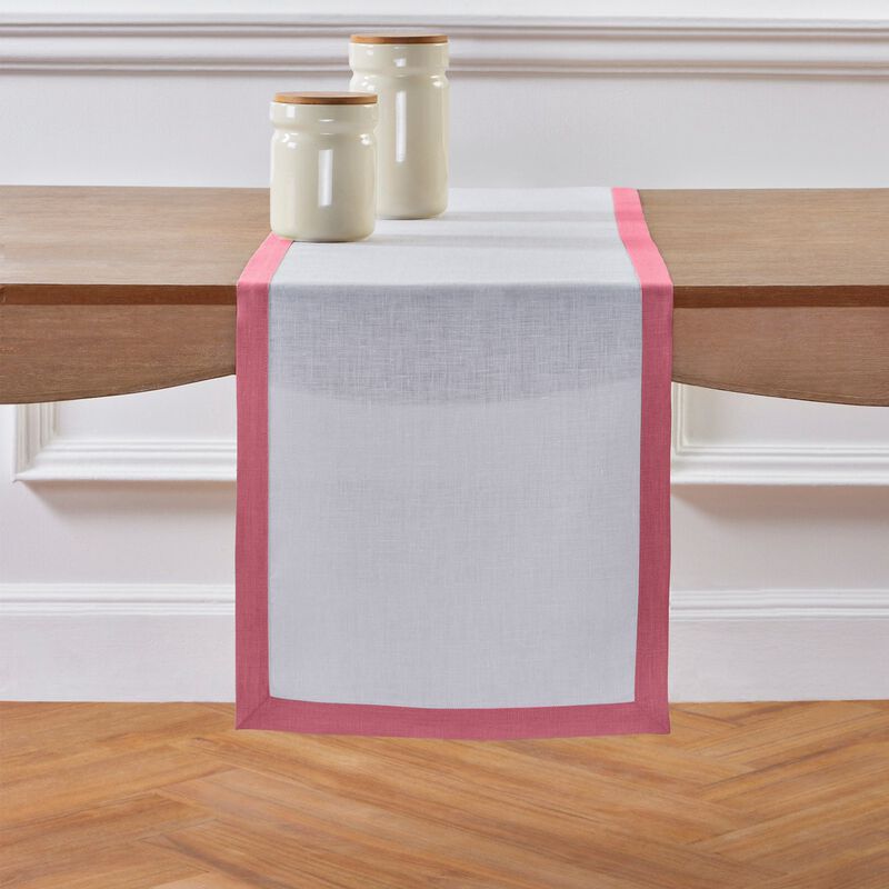 Solino Home 100% Pure Linen Table Runner 14 x 72 Inch | Classic