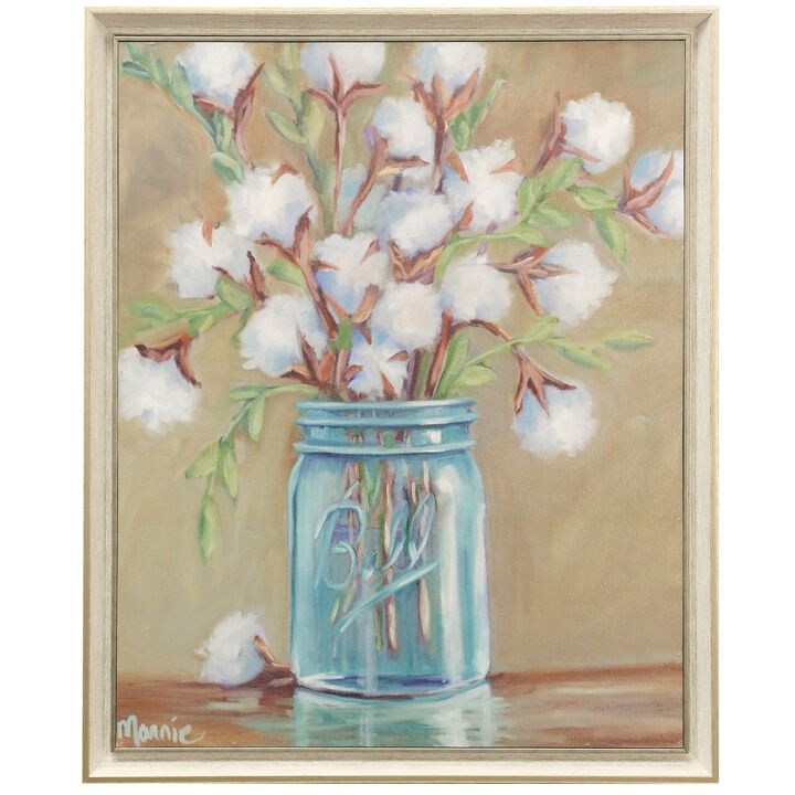 Cotton Jar Framed Print