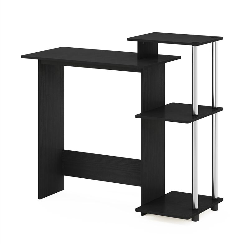 Furinno Furinno Efficient Home Laptop Notebook Computer Desk  Americano/Stainless Steel