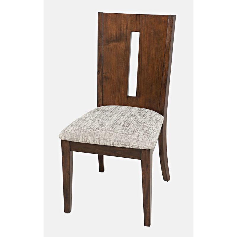 Jofran Urban Icon Contemporary 66 Seven-Piece Dining Set with Upholstered Chairs
