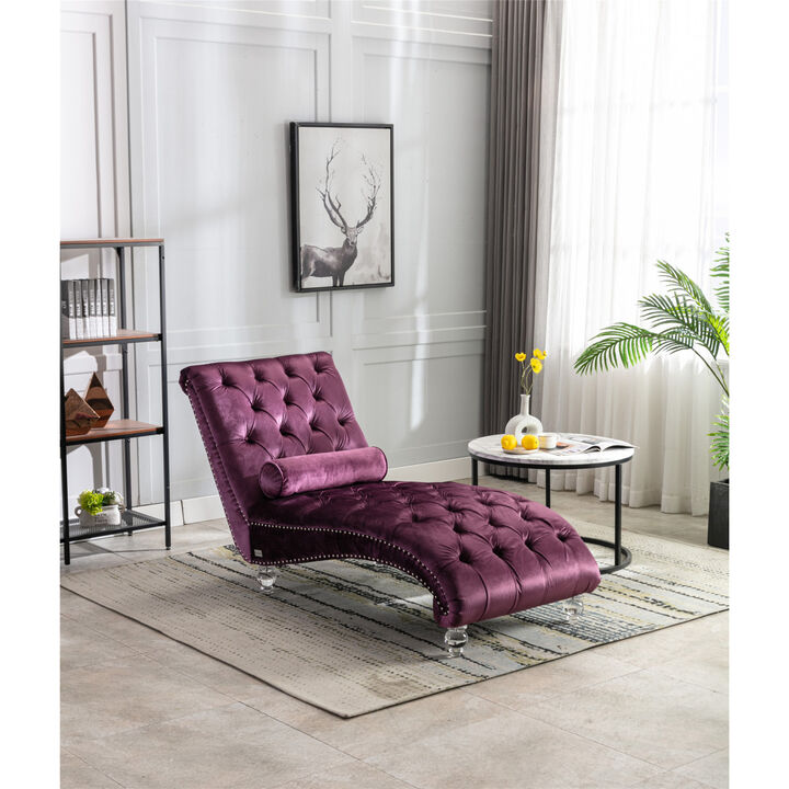 Leisure Concubine Sofa With Acrylic Feet